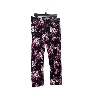 Floral black and pink Jeggings